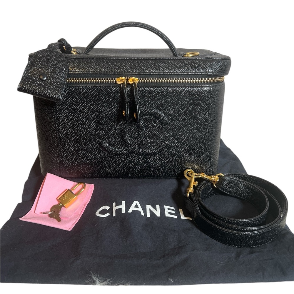 Chanel Large Vanity with Authentic Strap, COA